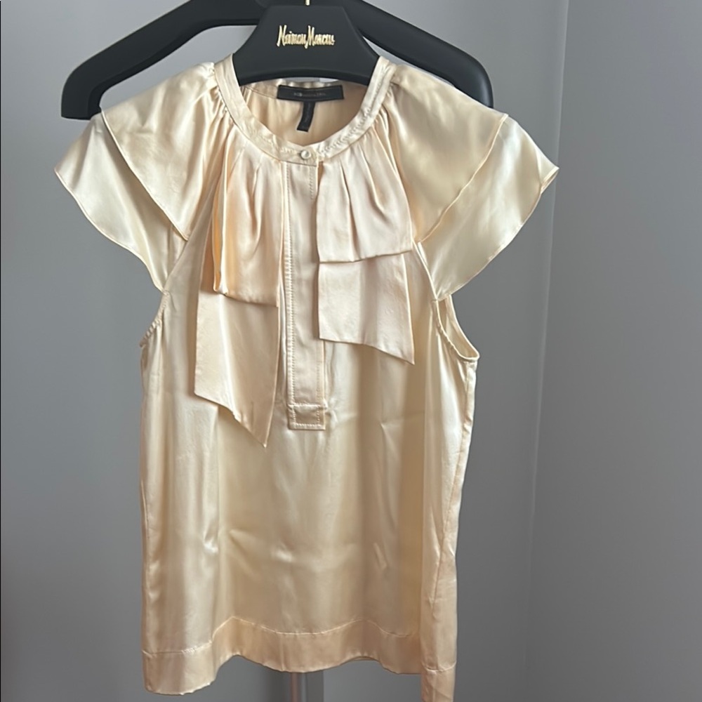 Elegant Cream Silk Blouse